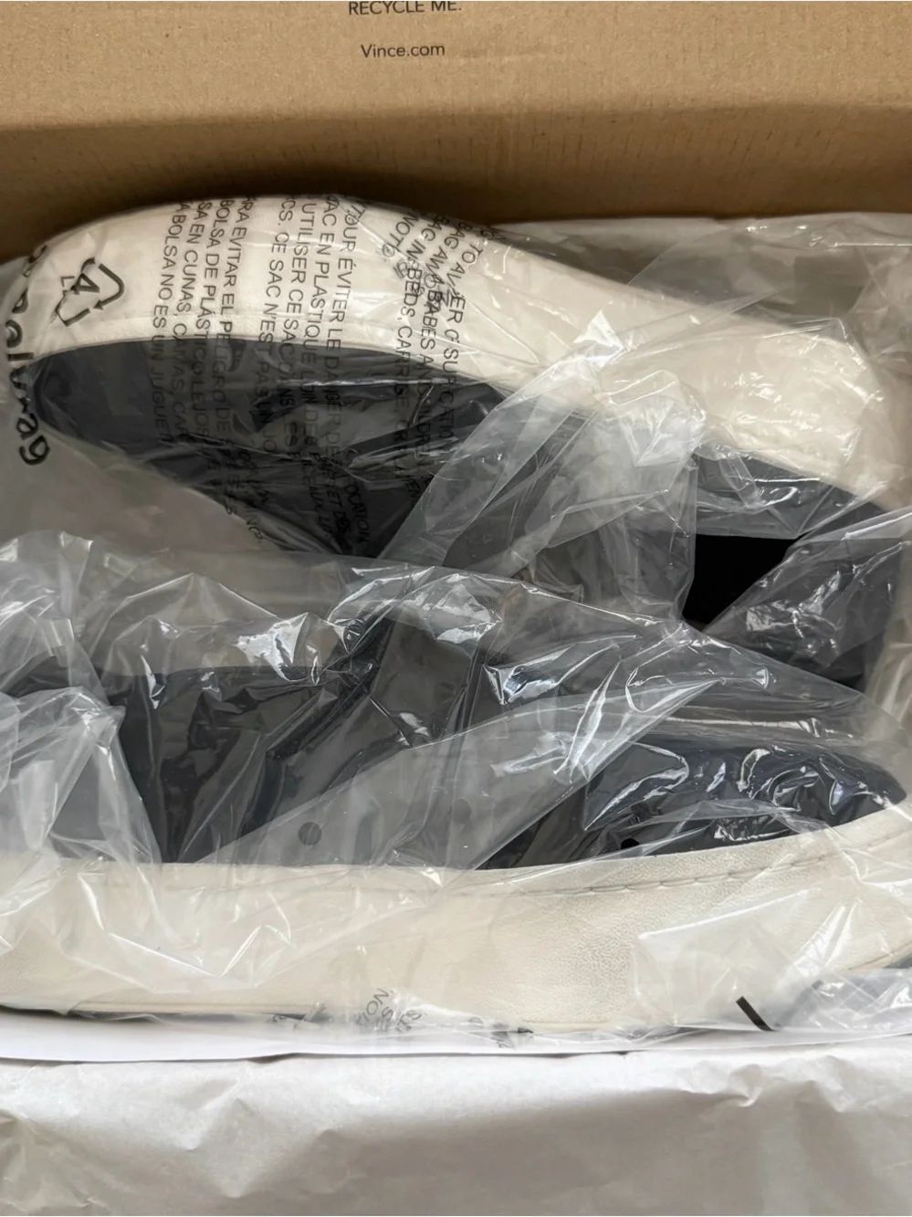 VINCE: Womens Black Slip-On Warren Suede Platform Sneakers - like new with box - Picture 6 of 7